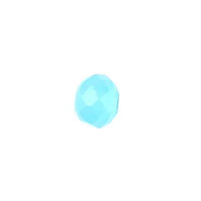 4mm Powder Blue Rondelle Crystal Beads