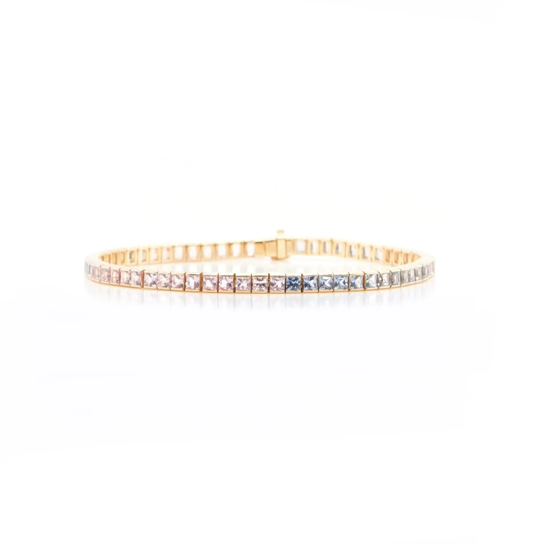 7.82 cts Fancy Pink Sapphire Bracelet