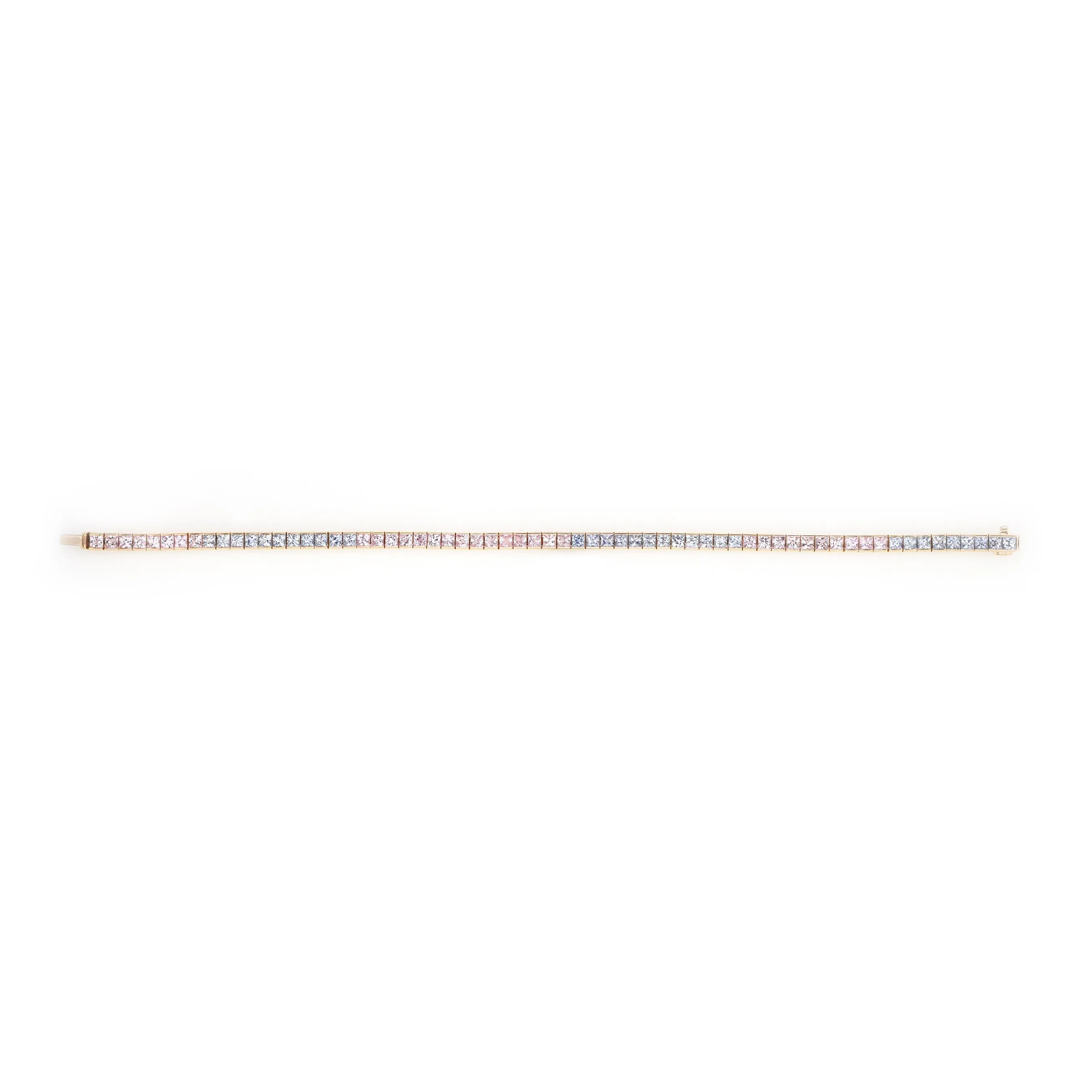 7.82 cts Fancy Pink Sapphire Bracelet
