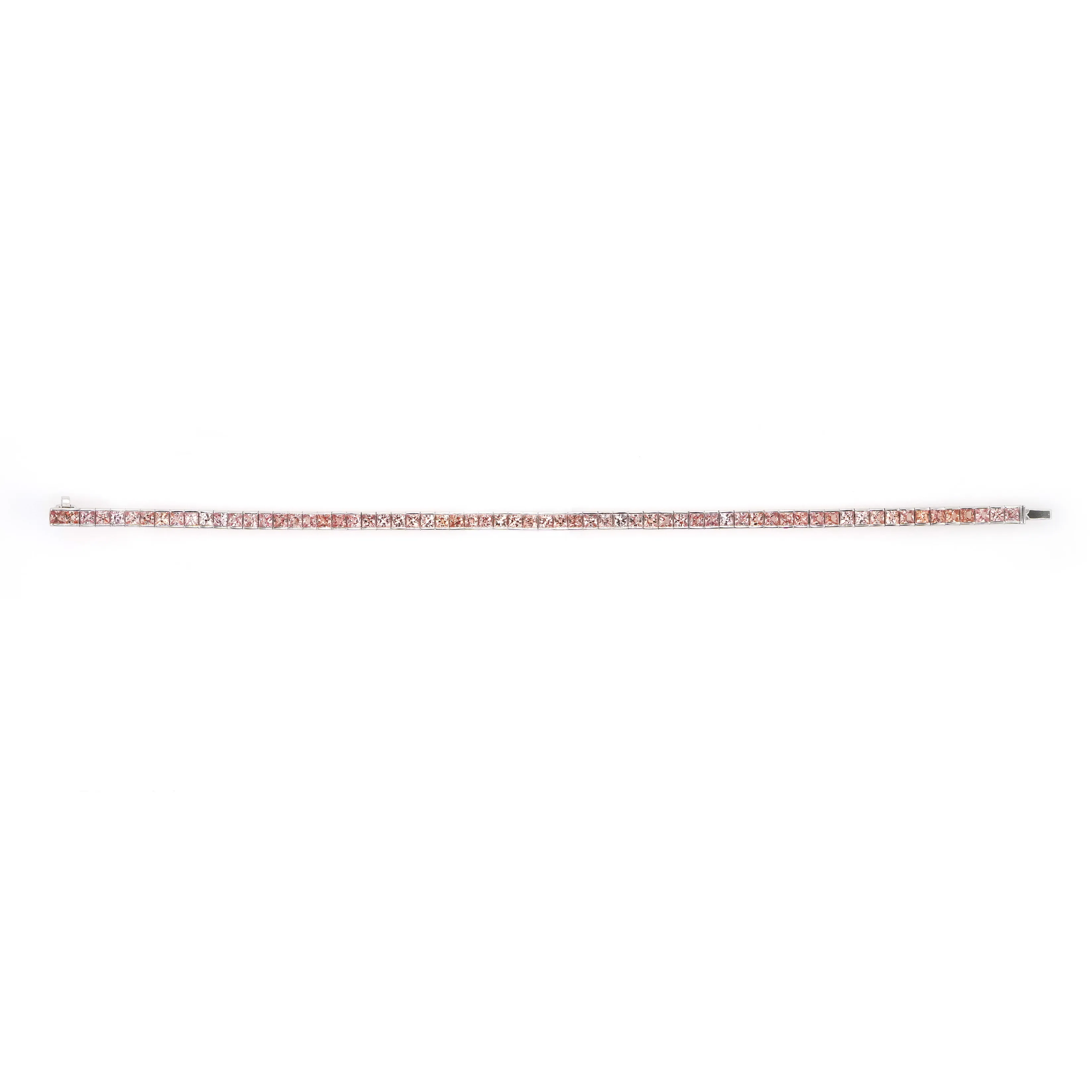 7.93 cts Fancy Sapphire Tennis Bracelet