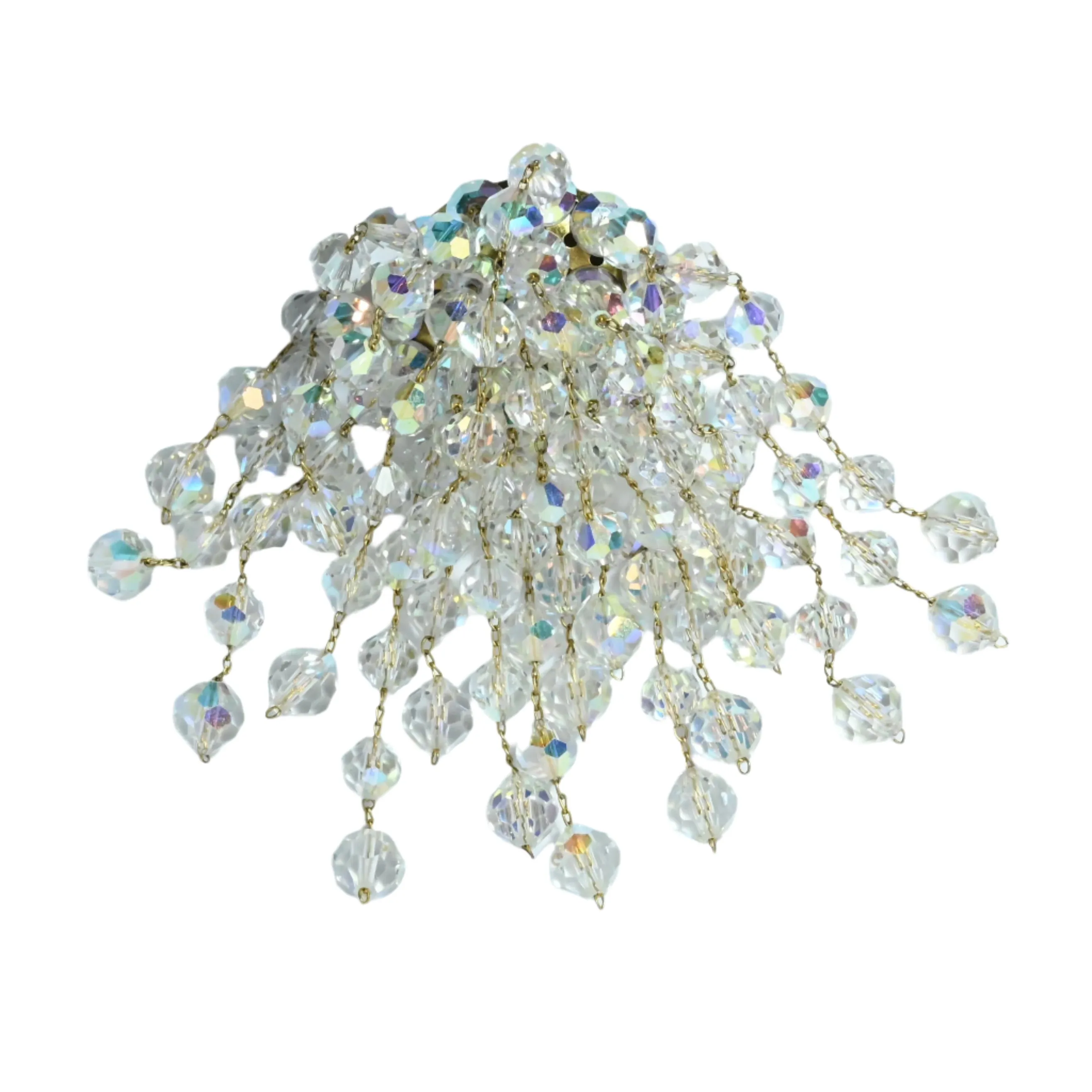 Austrian Crystal Vintage Waterfall Brooch