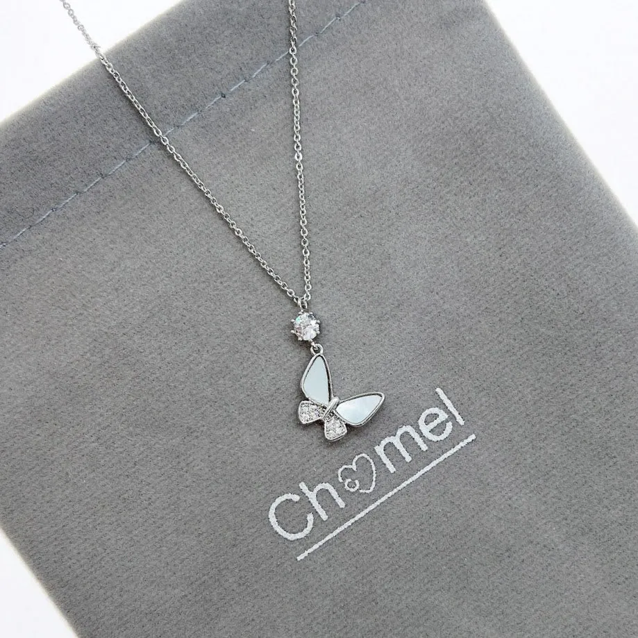 Butterfly Mother of Pearl Necklace