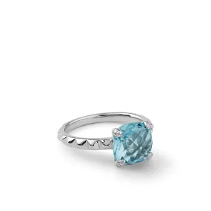 Charlie Swiss Blue Topaz Ring