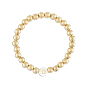 Custom Pearl Initial Ball Bracelet