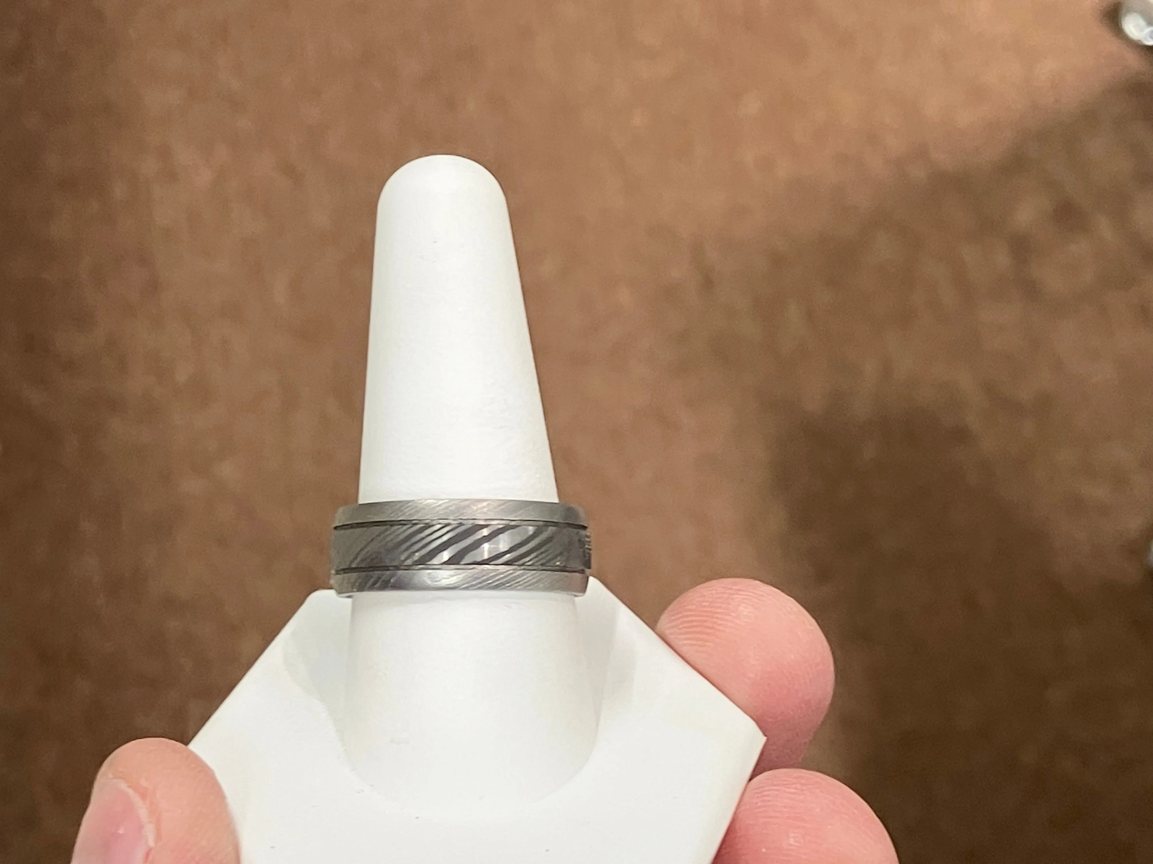 Damascus Steel Wedding Ring