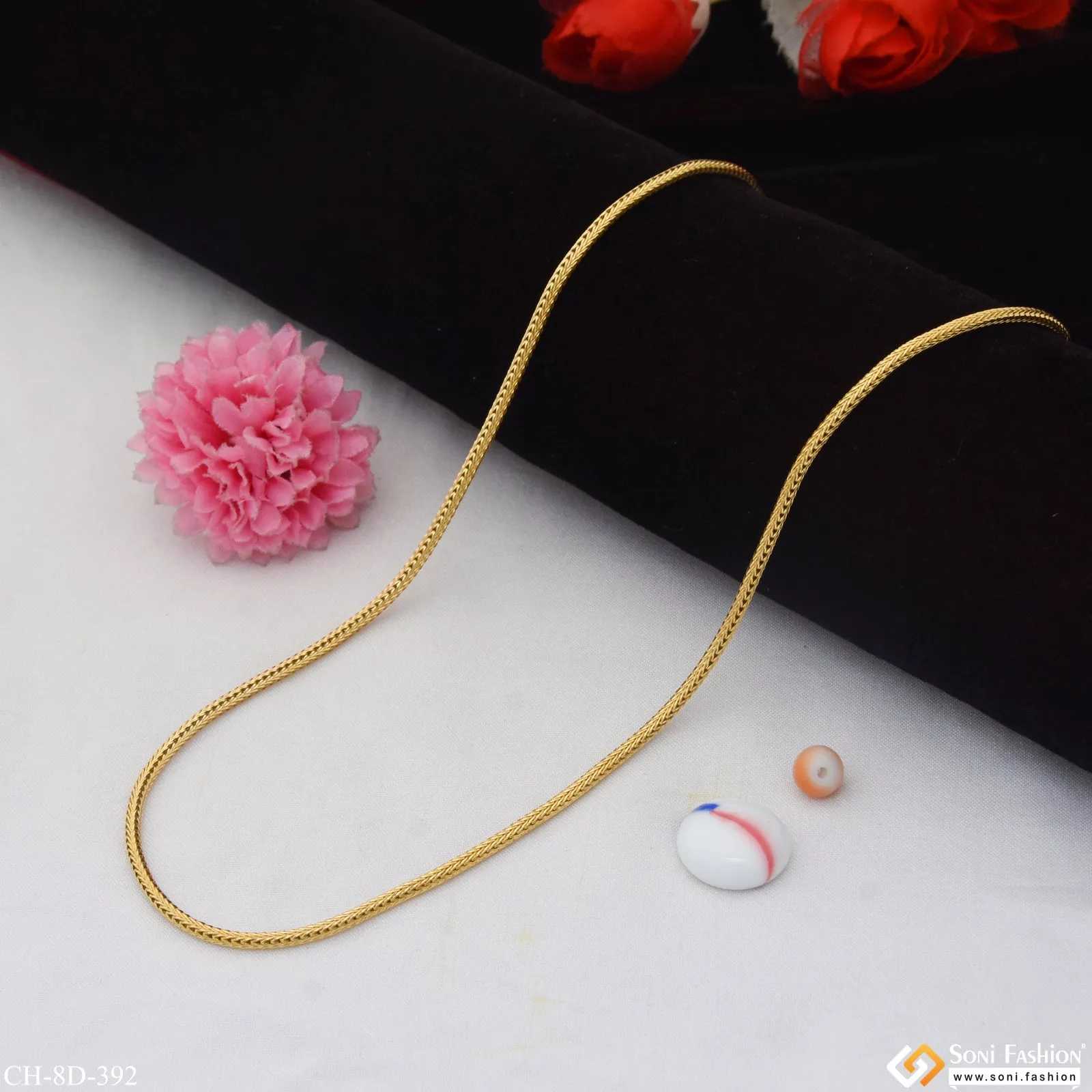 Decorative Design Best Quality Gold Plated Snake Chain for Men - Style D392