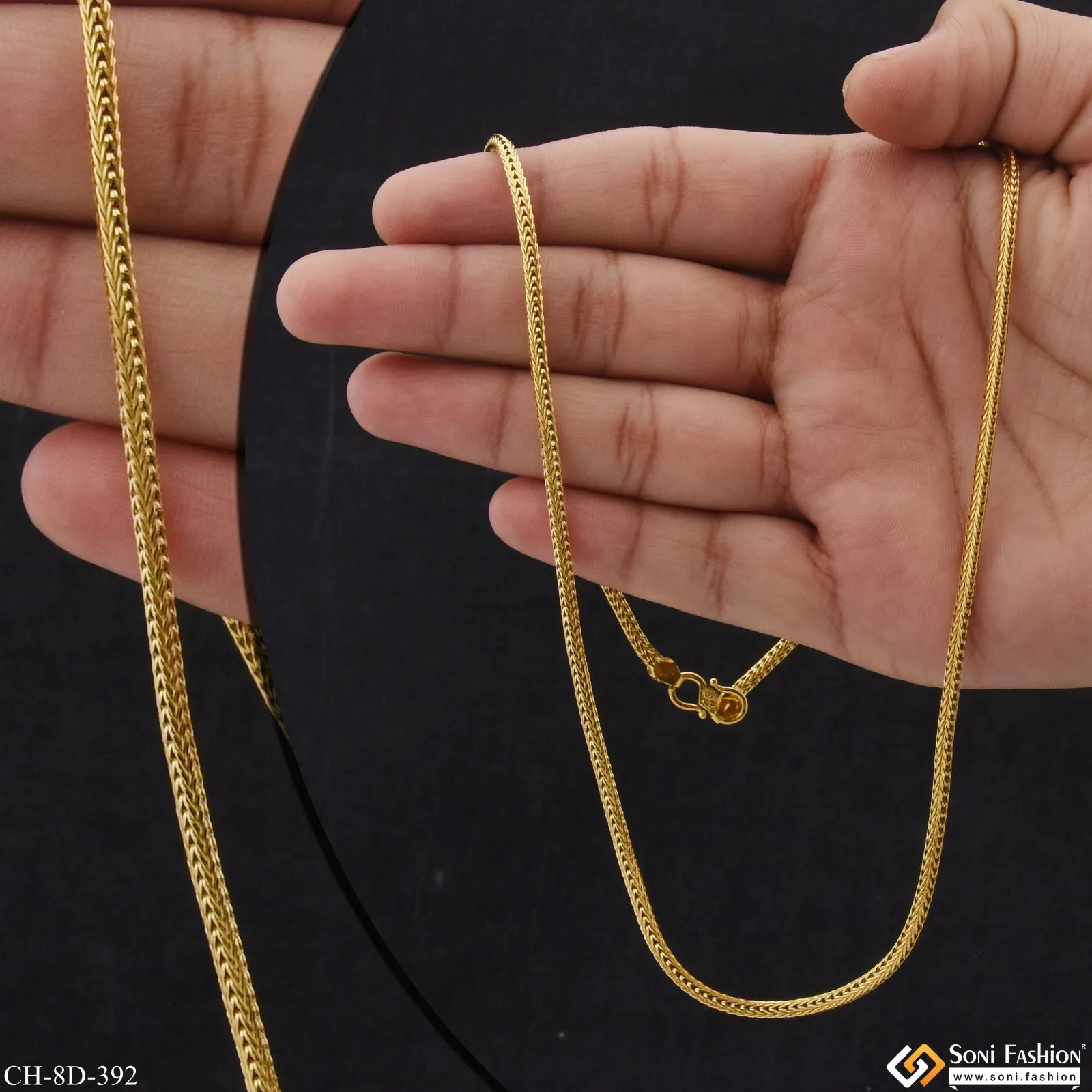 Decorative Design Best Quality Gold Plated Snake Chain for Men - Style D392