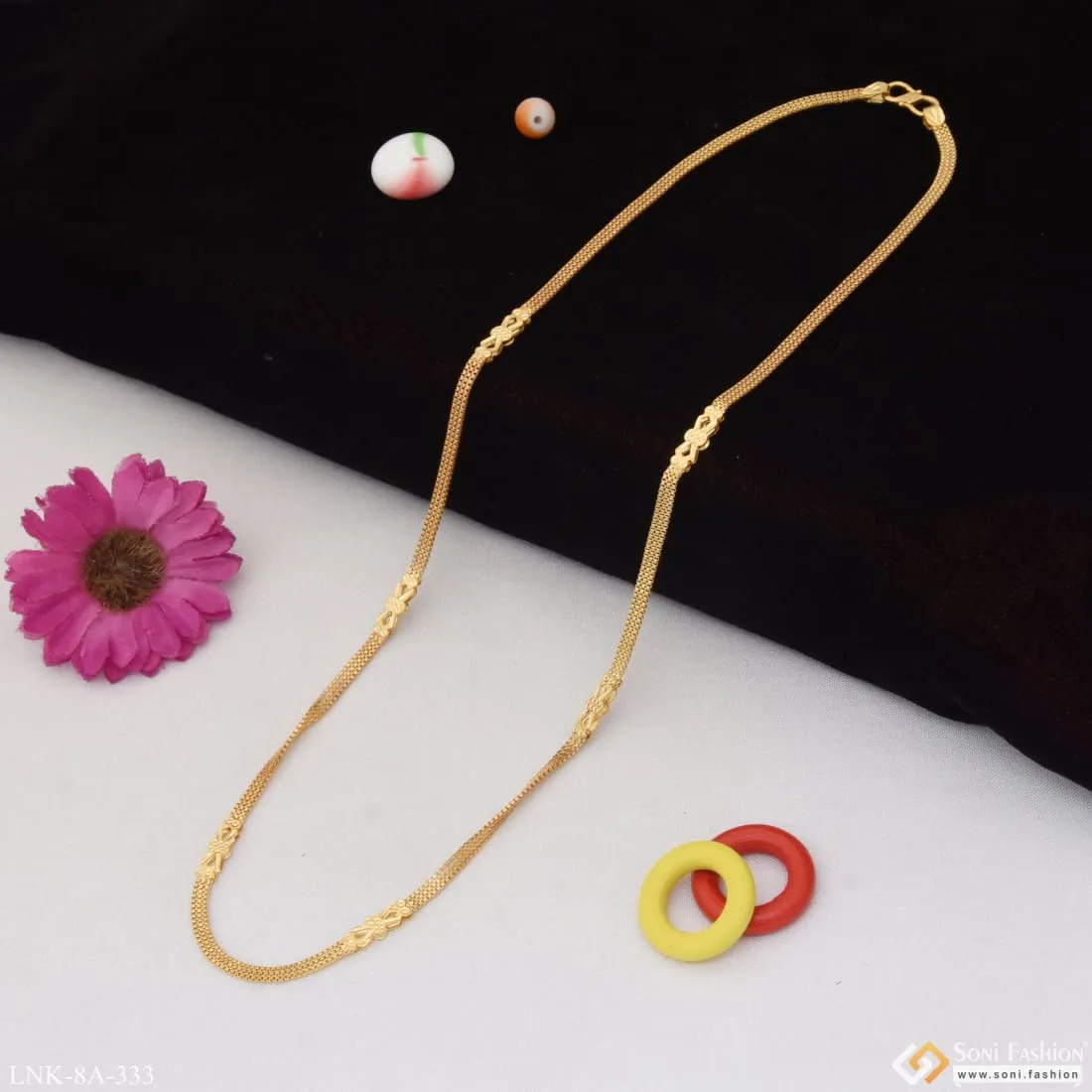 Decorative Design Chain Unique Design Gold Plated Necklace for Women - Style A333