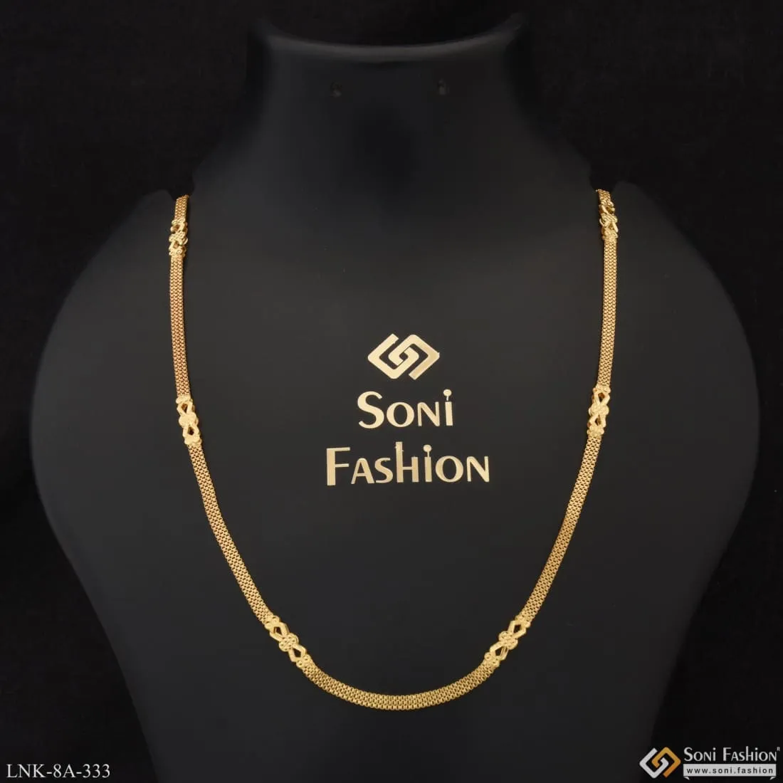Decorative Design Chain Unique Design Gold Plated Necklace for Women - Style A333