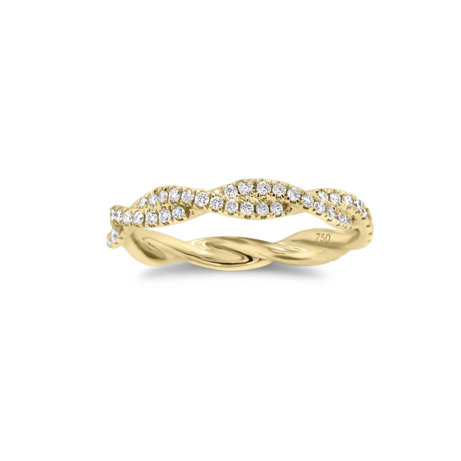 Diamond Twist Infinity Ring
