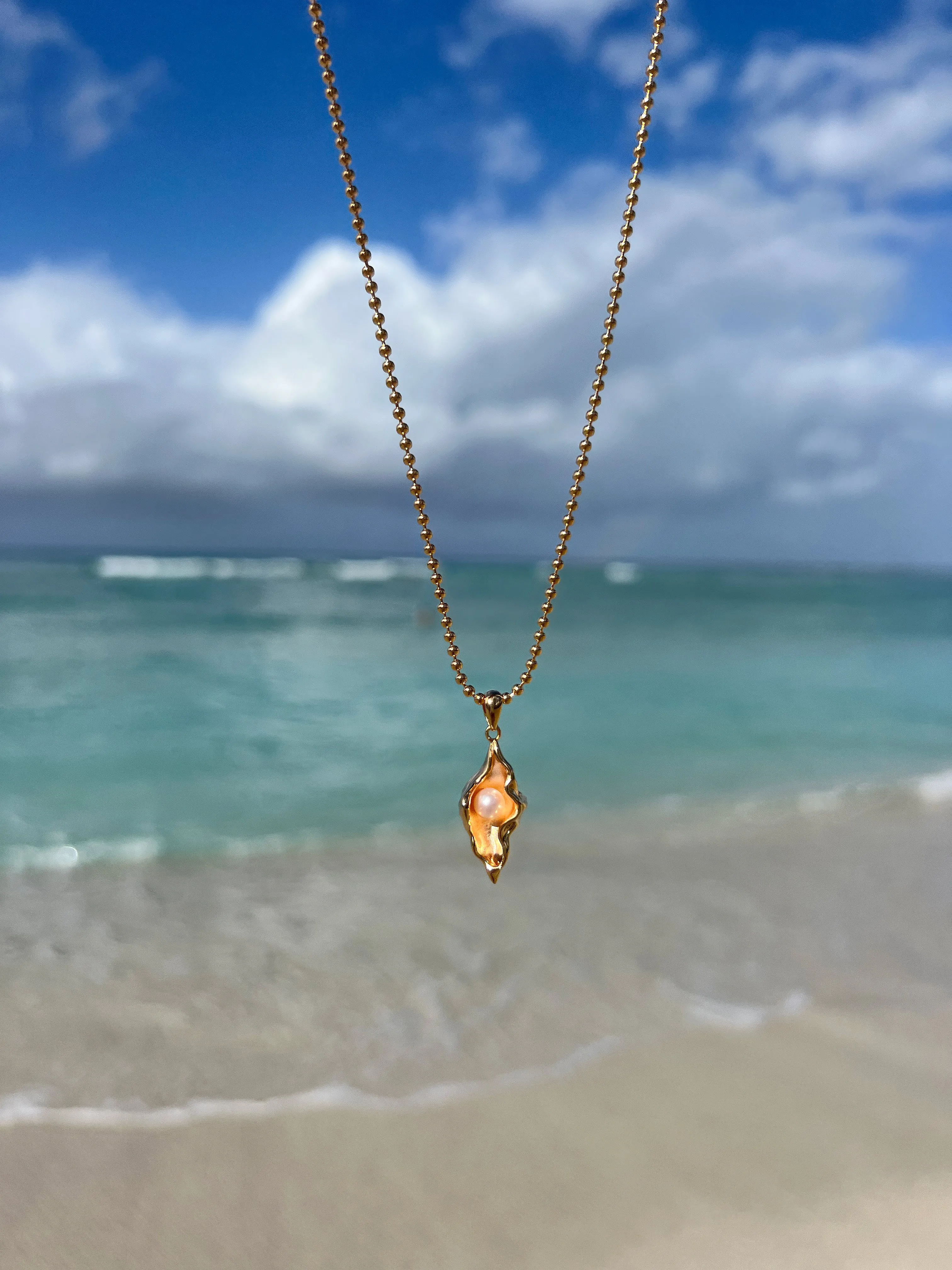 Golden Conch Necklace