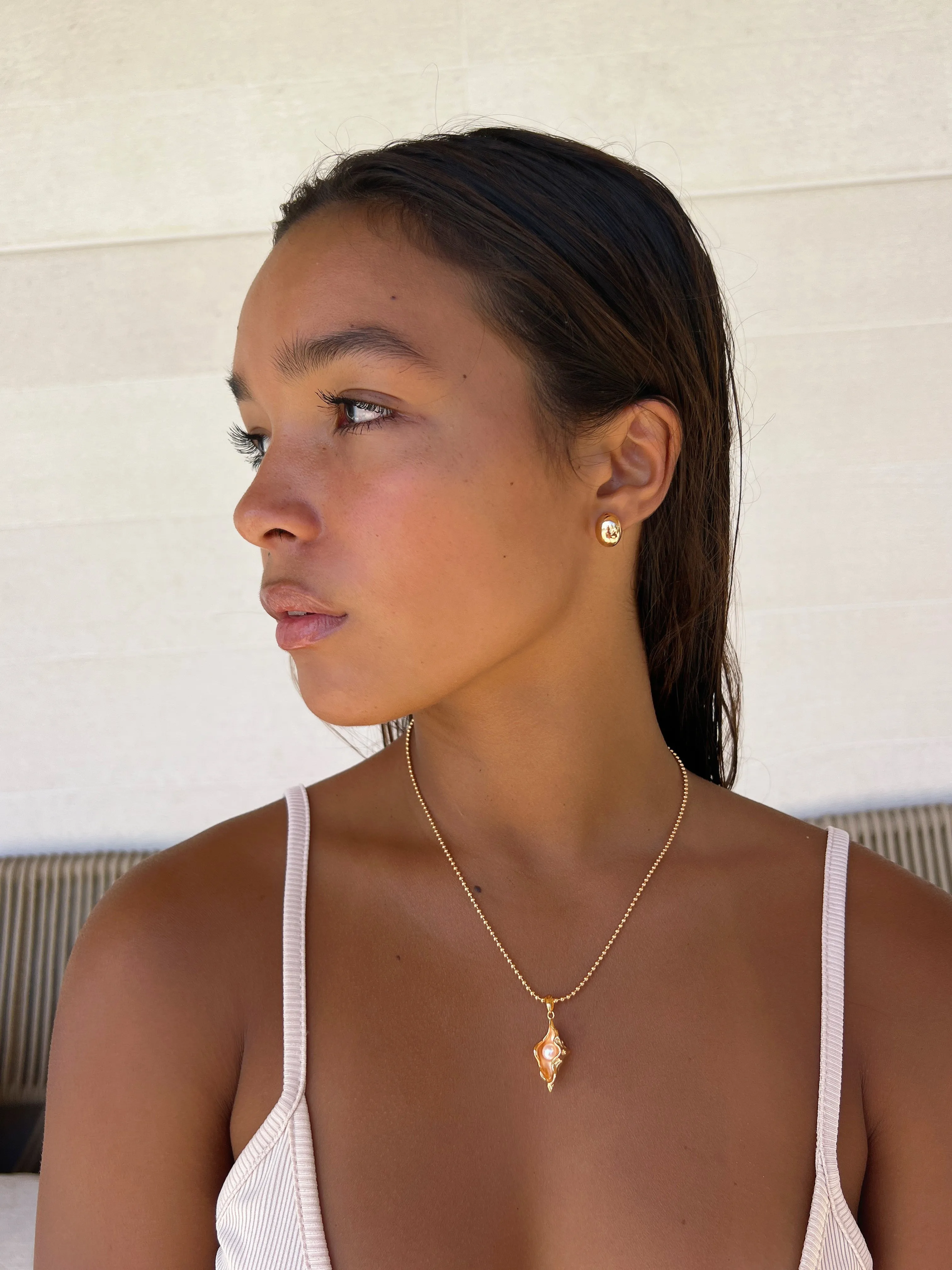 Golden Conch Necklace
