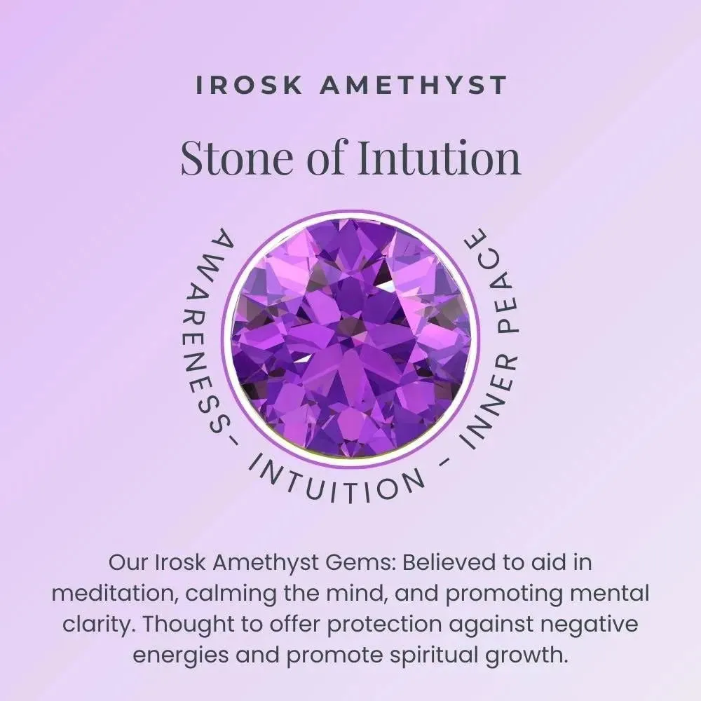 Heart Shape Amethyst Necklace - Perfect Gift for Her | Irosk Australia ®