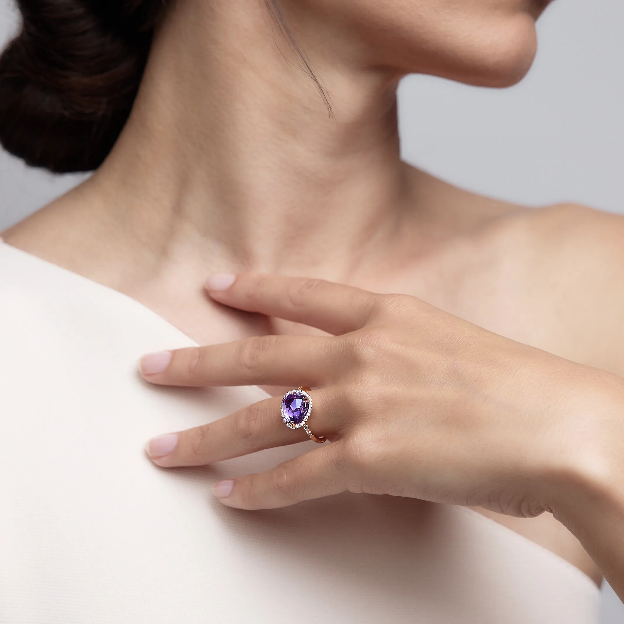 Jamie Purple Amethyst Ring
