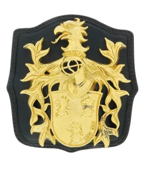 Miu Miu Gold Crested Brooch Pin