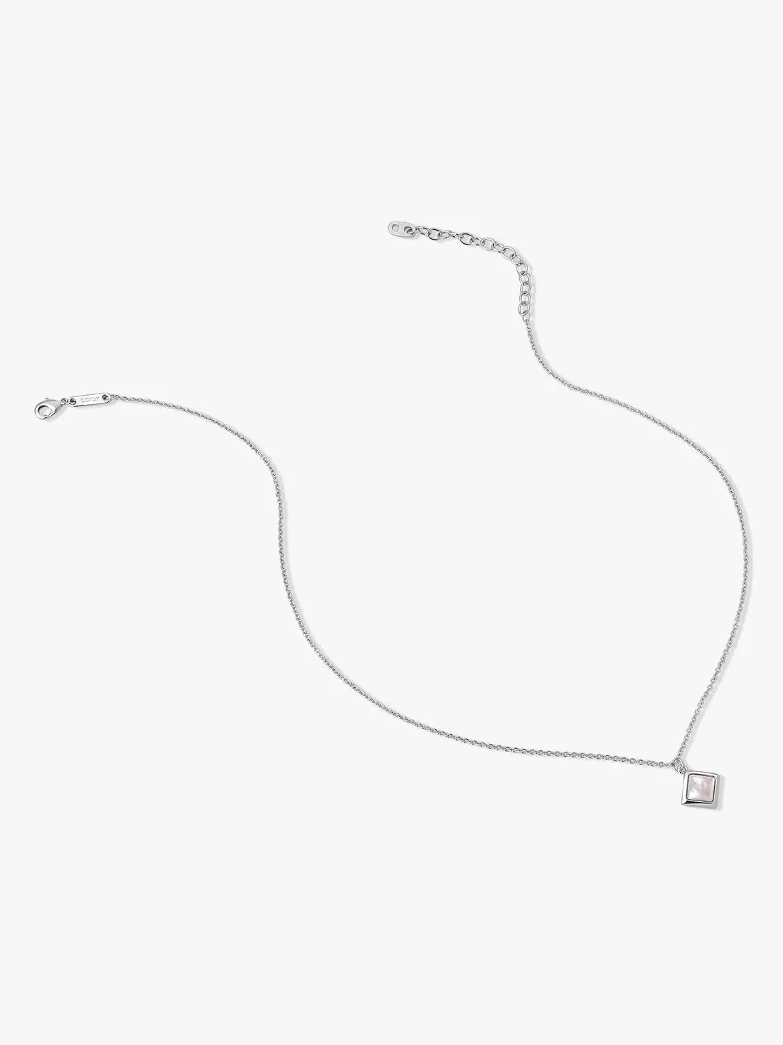 Mother Of Pearl Square Necklace