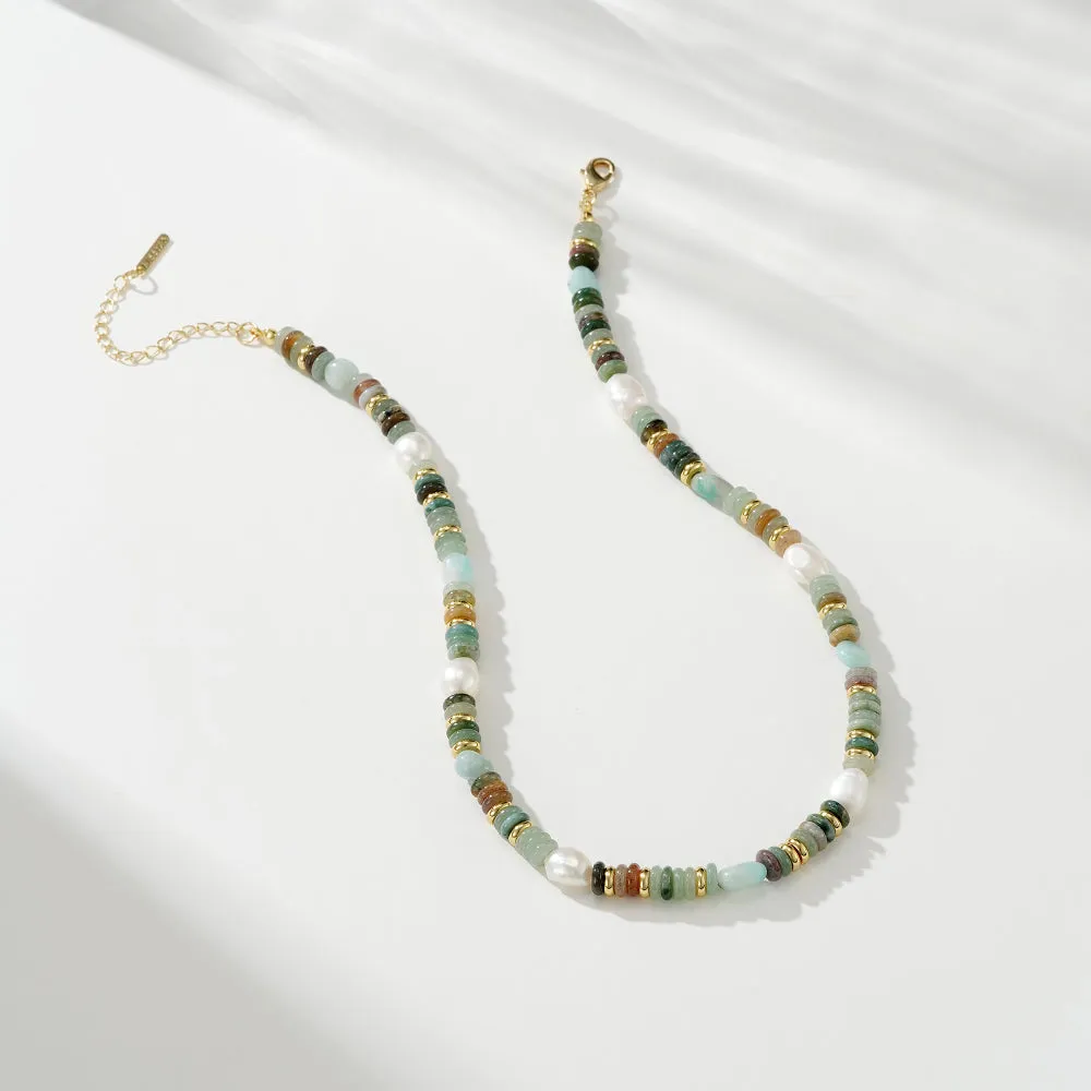 Natural Green Aventurine Choker Necklace