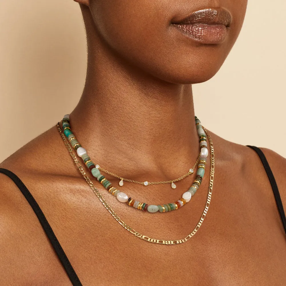 Natural Green Aventurine Choker Necklace