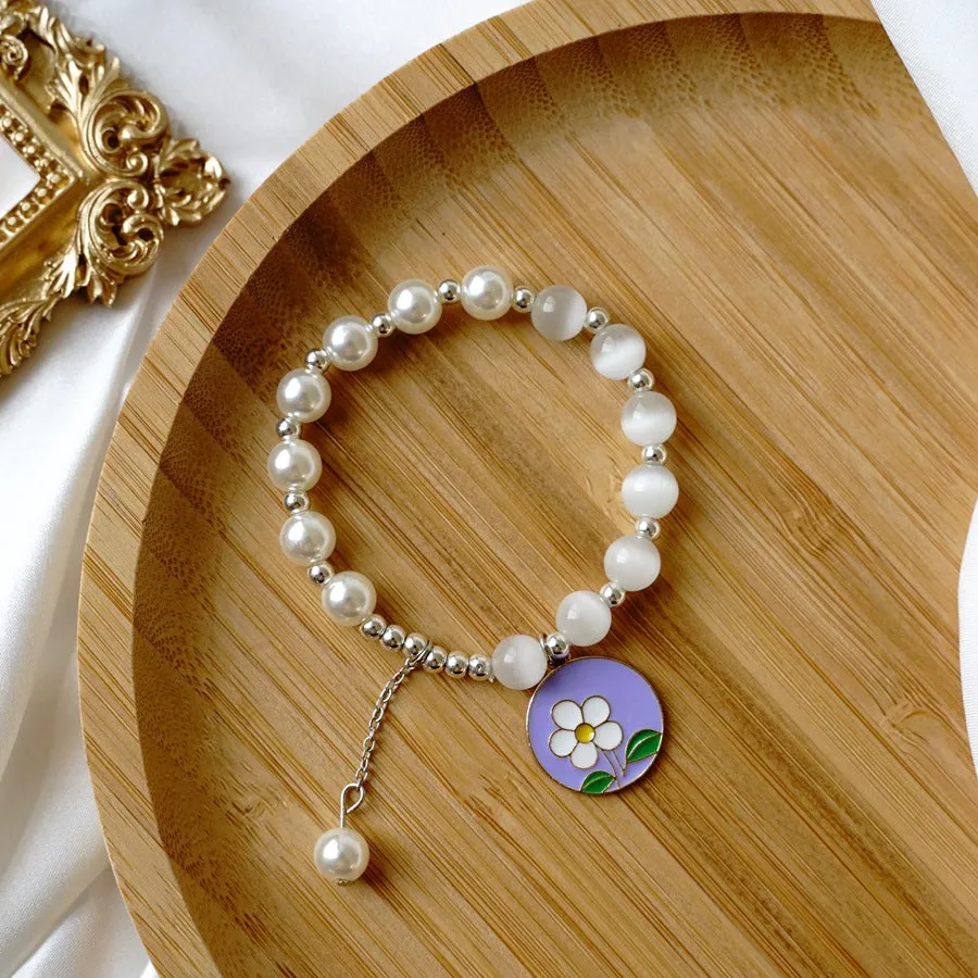 Niche Design Cool Style Temperament Korean Flower Girlfriends Hand Jewelry