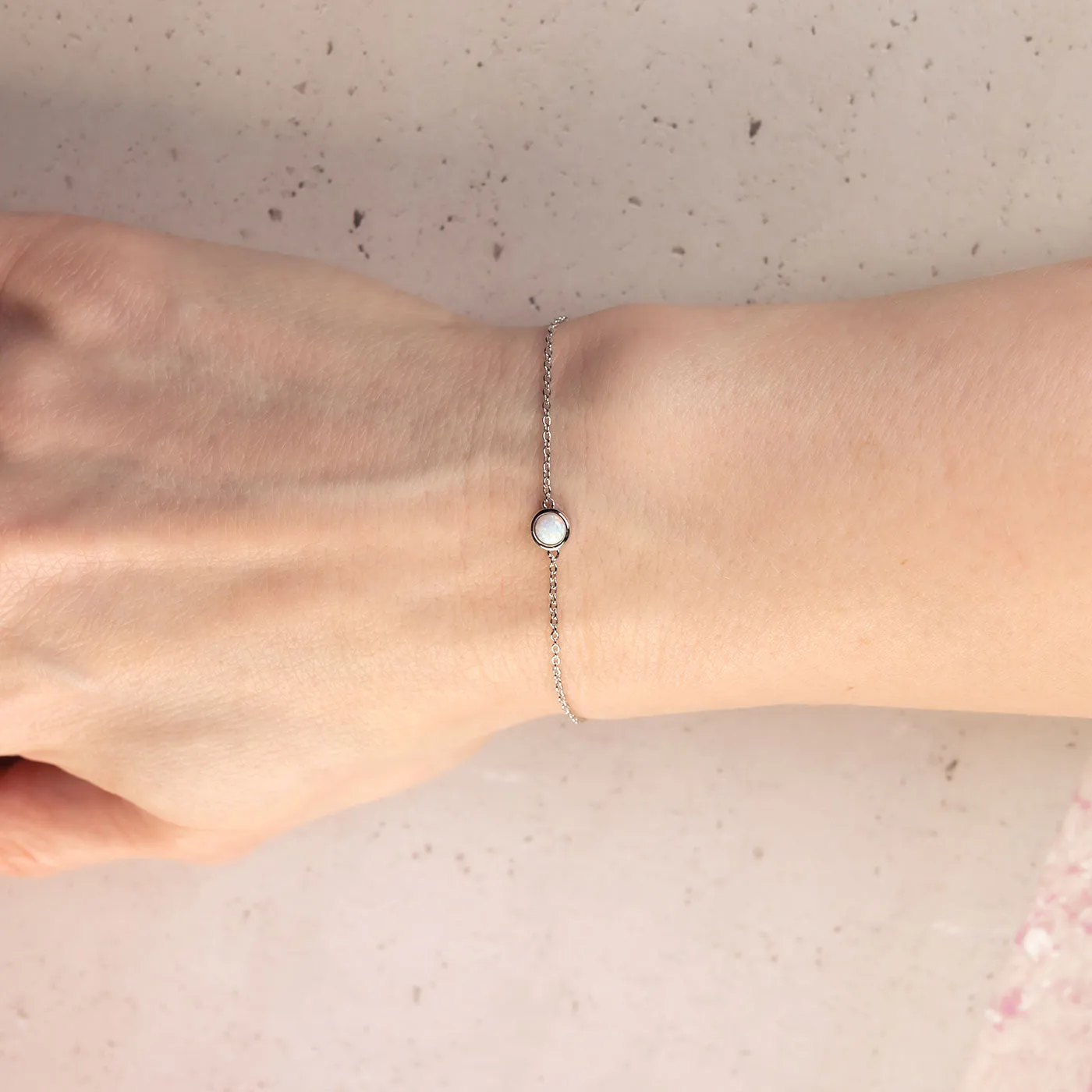 October Birthstone Bracelet - Opal