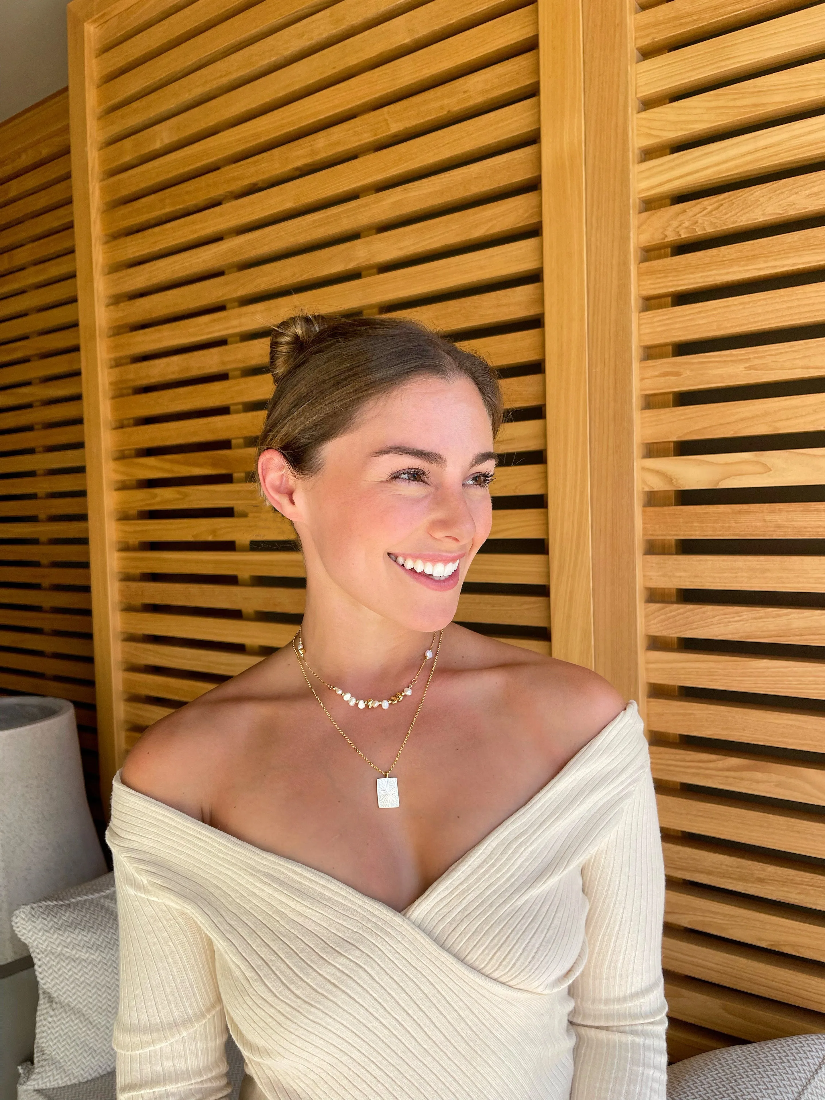 Pearl and Gold Bead Necklace