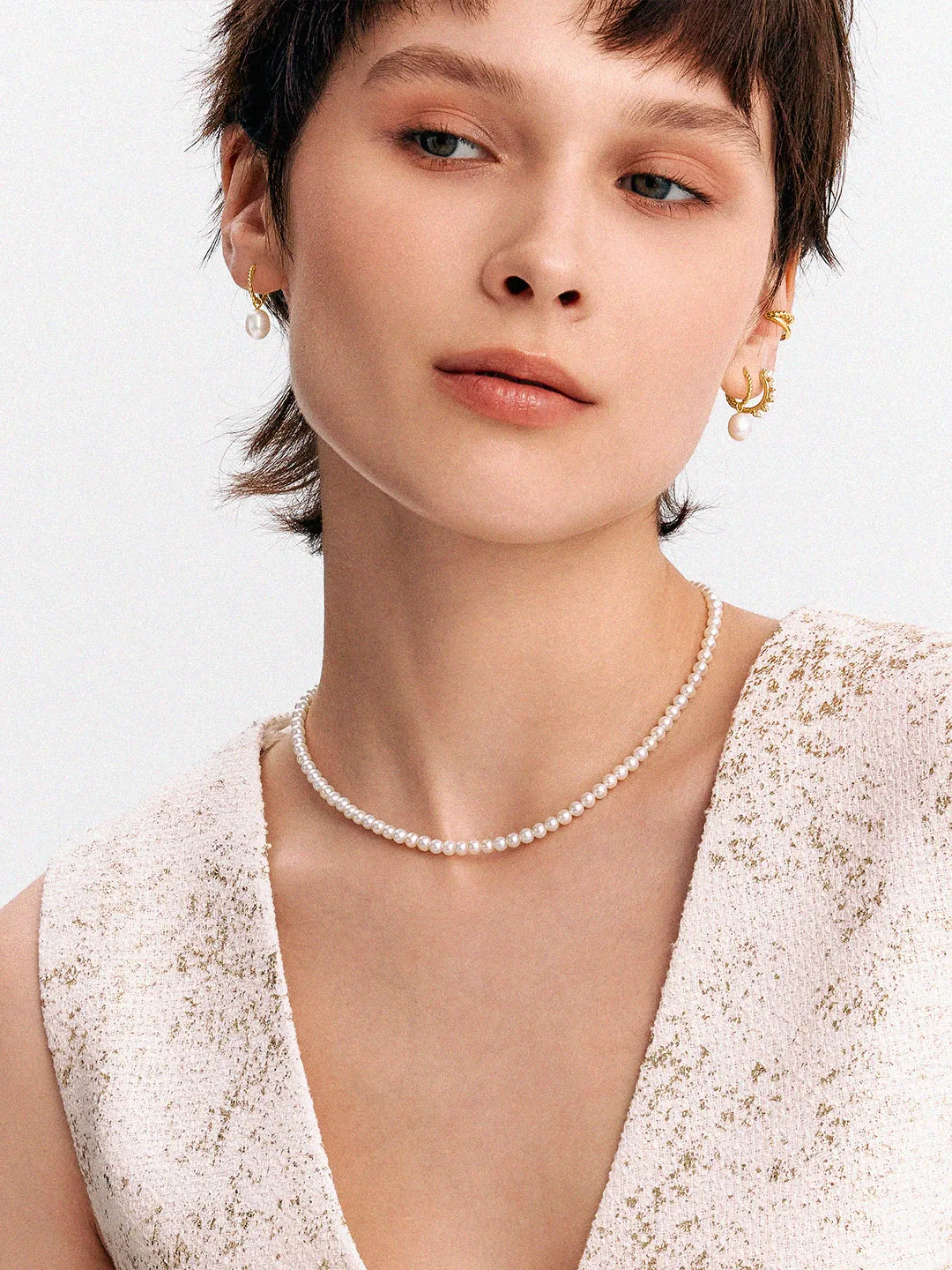 Pearl Aura Beaded Necklace