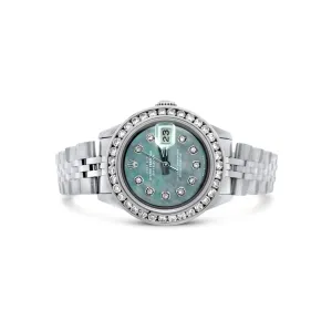 Rolex Ladies Datejust 26mm  Stainless Steel 1.00 CTW Ref. 69174/6960