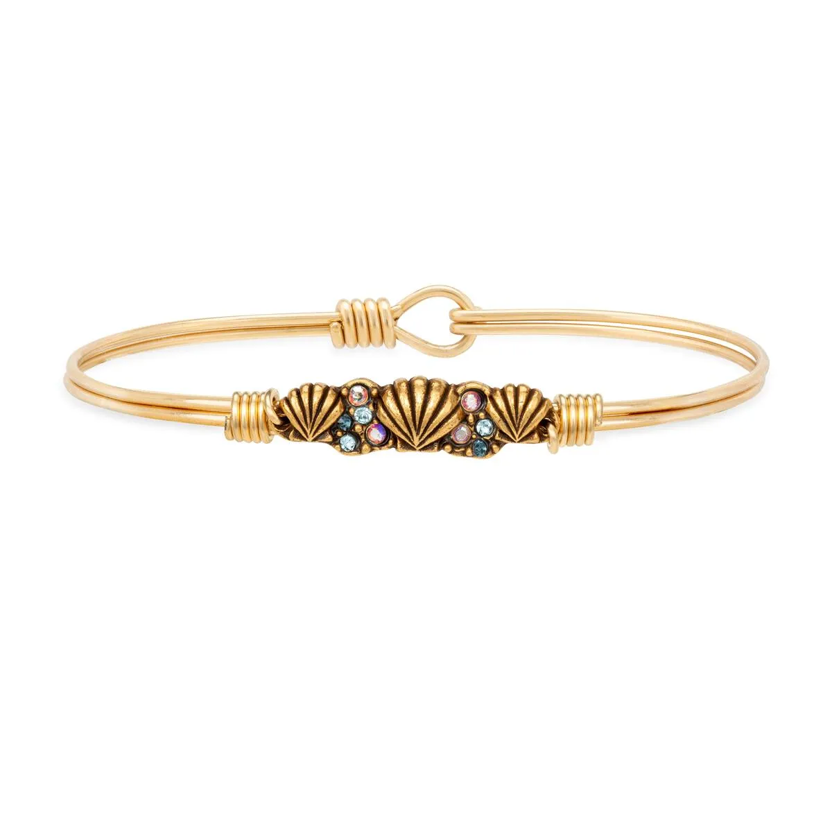 Shell Medley Bangle Bracelet