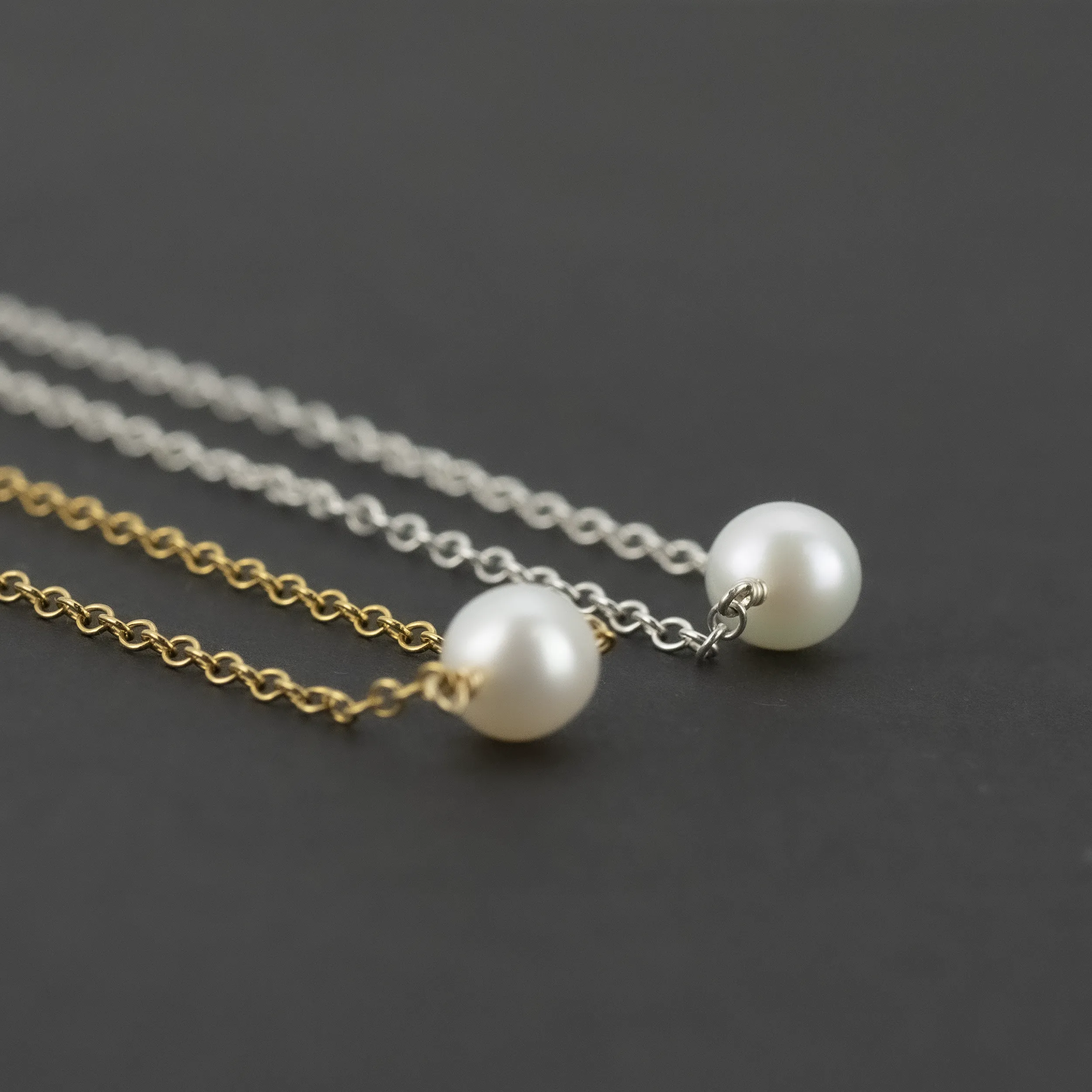 Single White Pearl Necklace