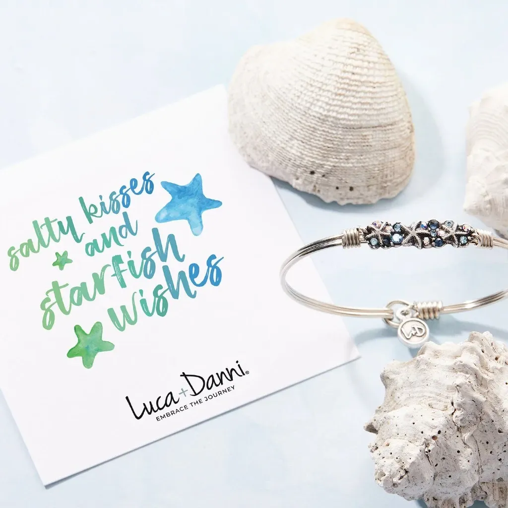 Starfish Medley Bangle Bracelet