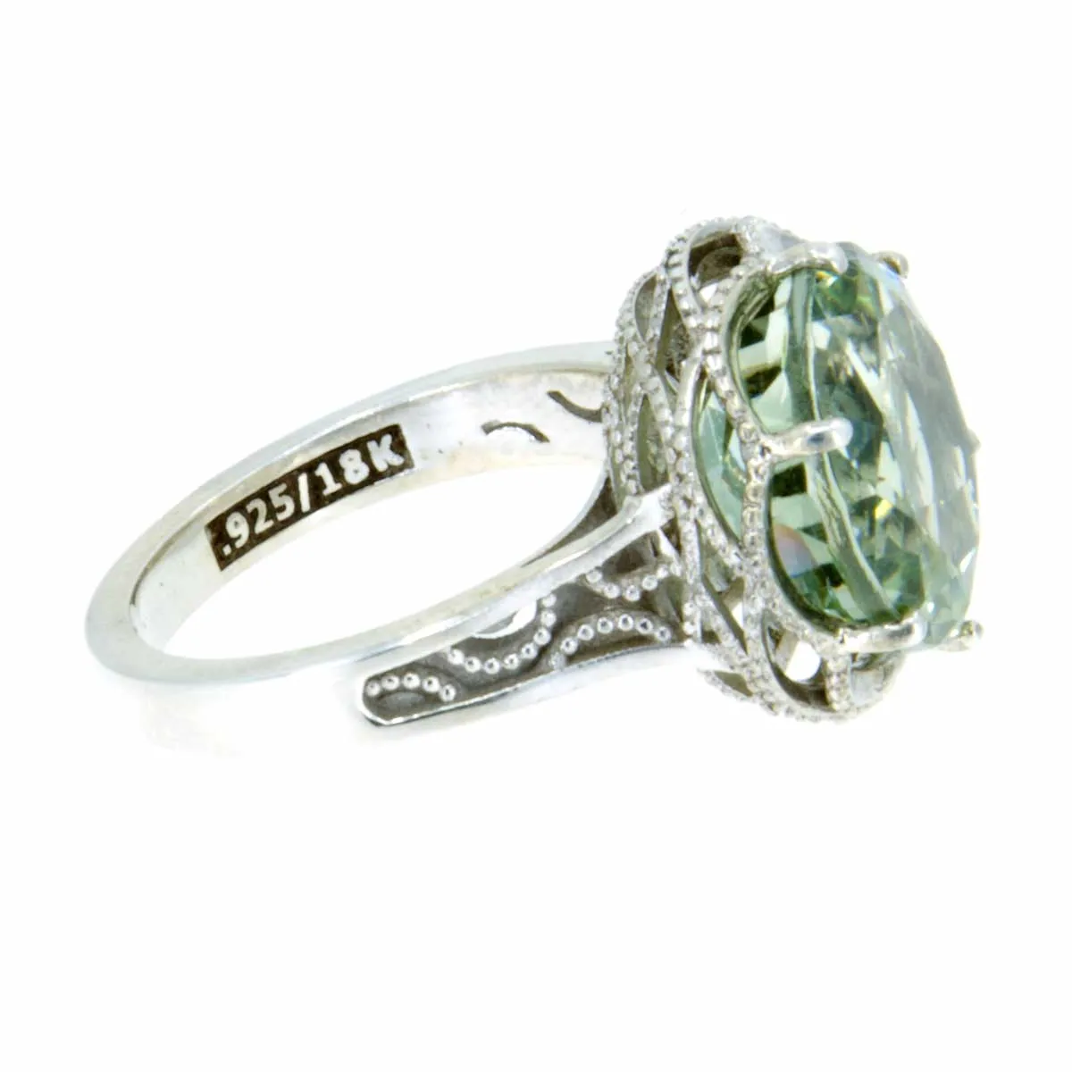 Tacori Crescent Gem Ring with Prasiolite Quartz