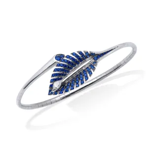 The Dewdrop Blue Sapphire Bangle