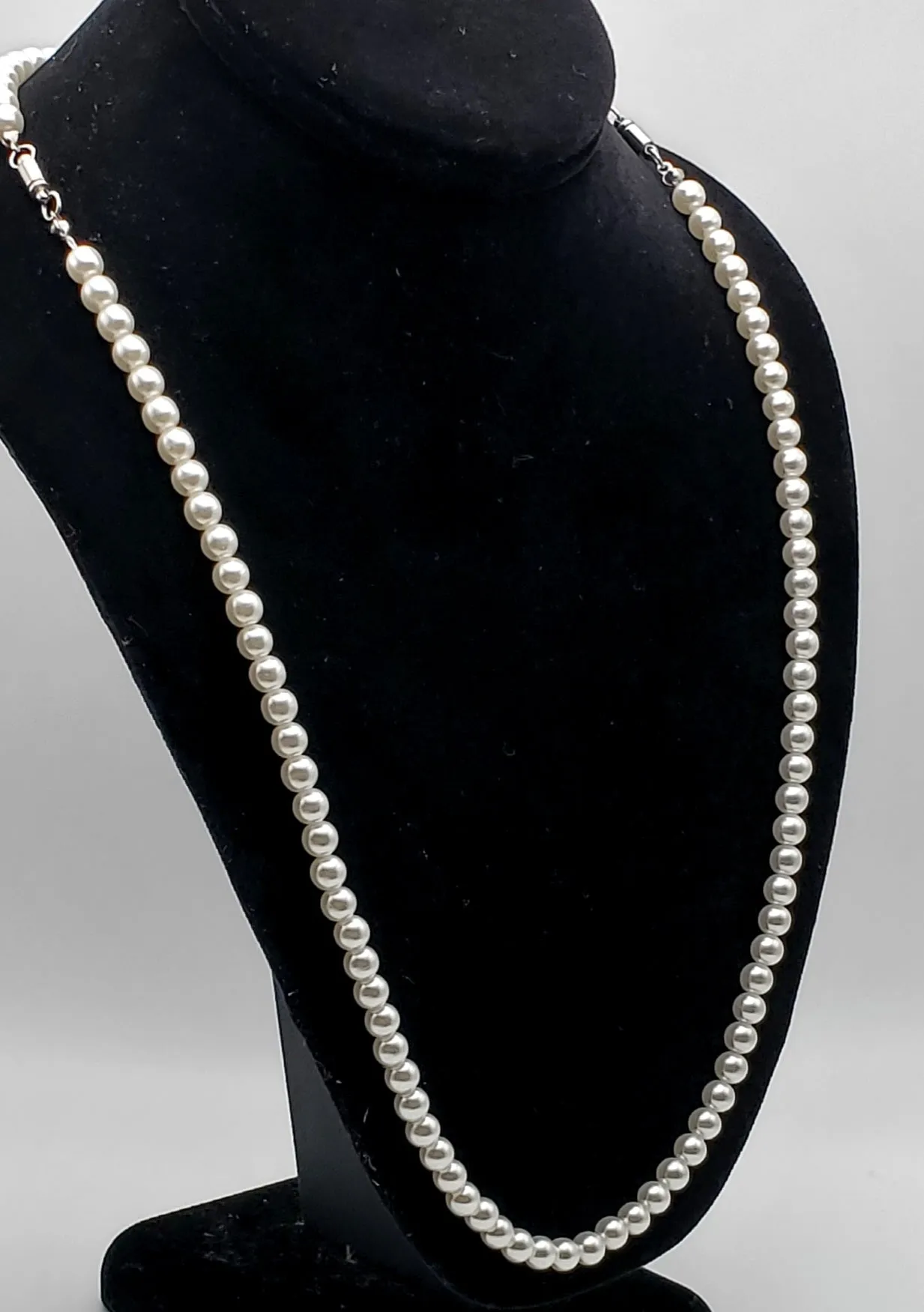 Three-in-One Convertible Faux Pearl Necklace/Bracelet