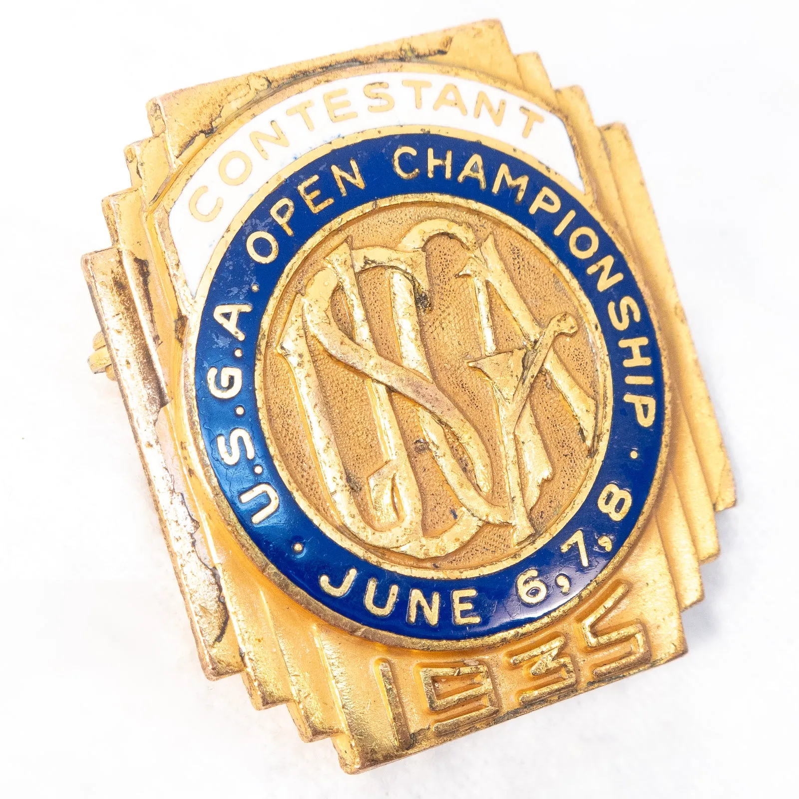 USGA Open Championship Contestant Brooch 1935