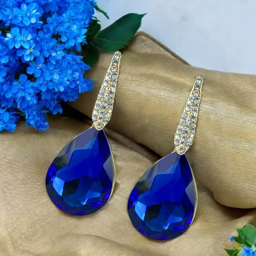 Yasmin Earrings - Sapphire