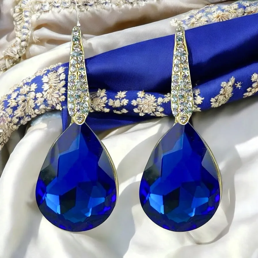 Yasmin Earrings - Sapphire