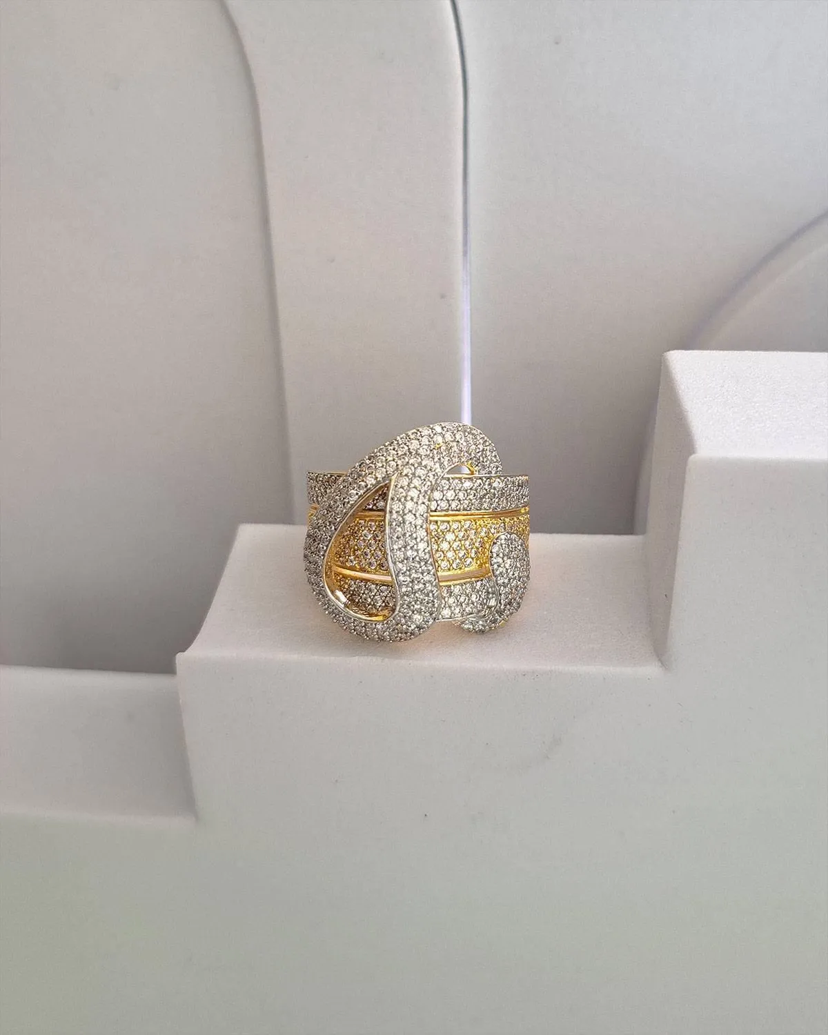 Zevarly Davina Wedding Cocktail AD Rings