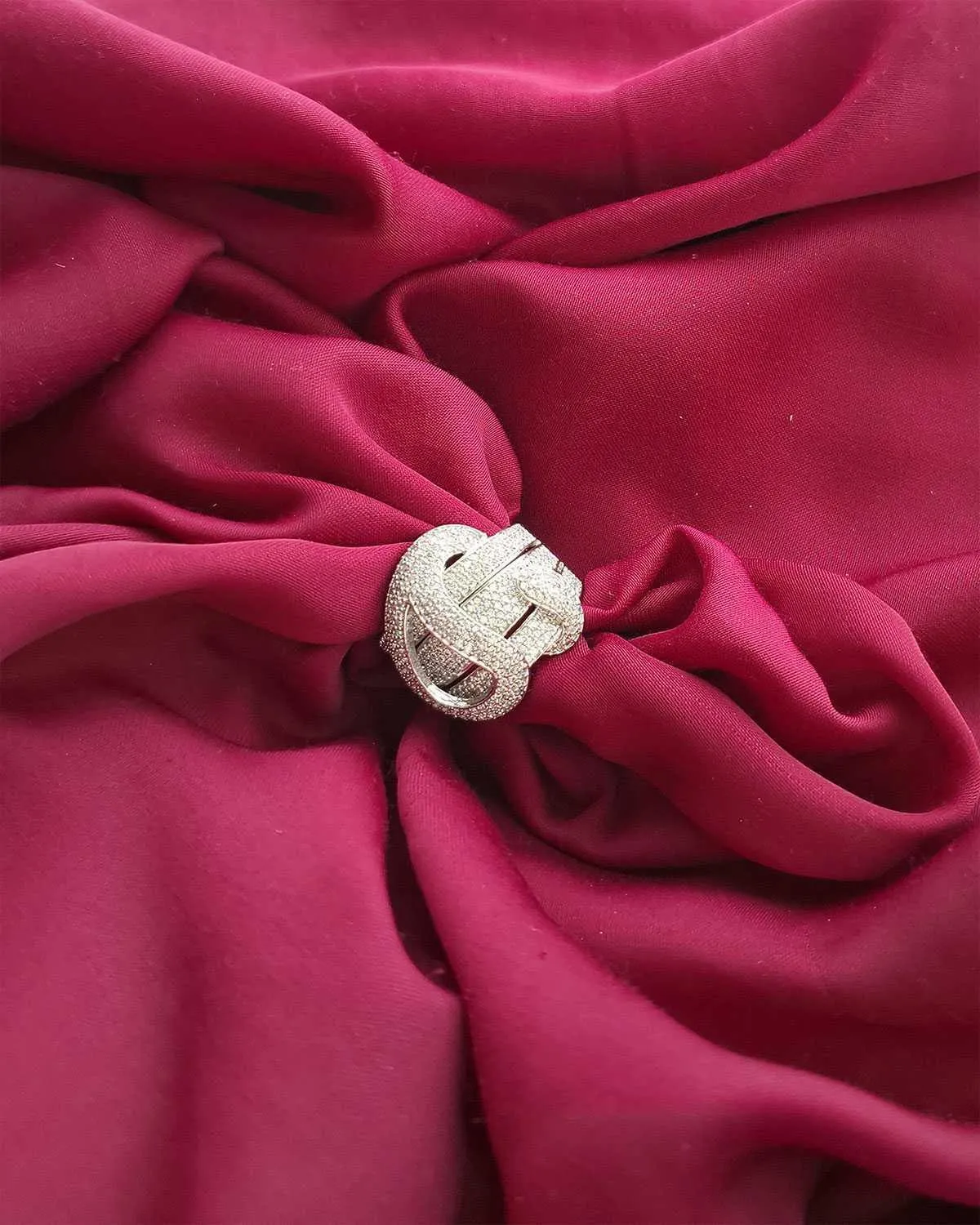 Zevarly Davina Wedding Cocktail AD Rings